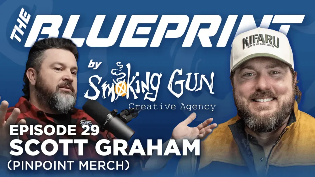 Podcast thumbnail for The Blueprint, including host Brandon Adams and guest Scott Graham