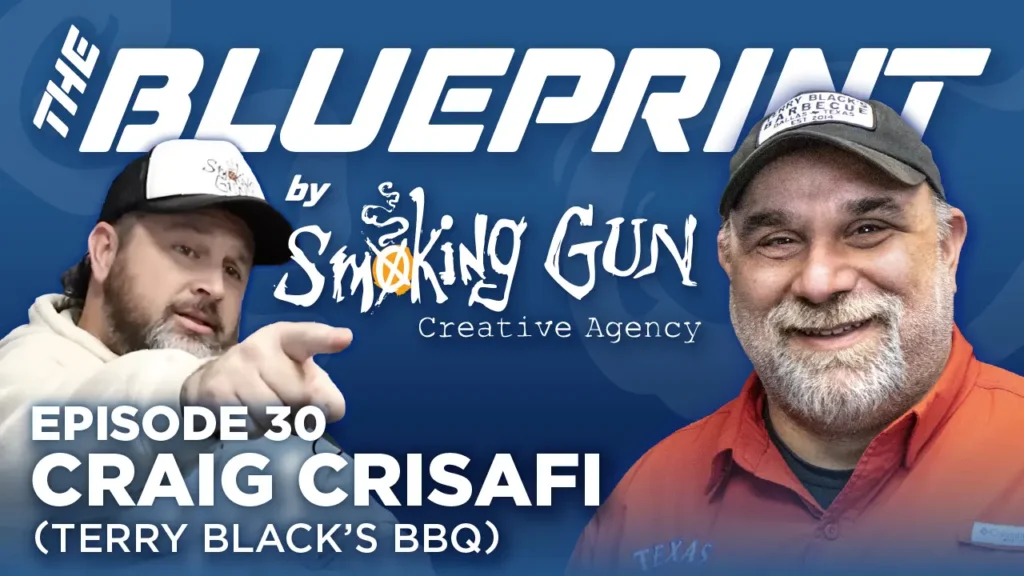 Podcast thumbnail for The Blueprint, including host Brandon Adams and guest Craig Crisafi
