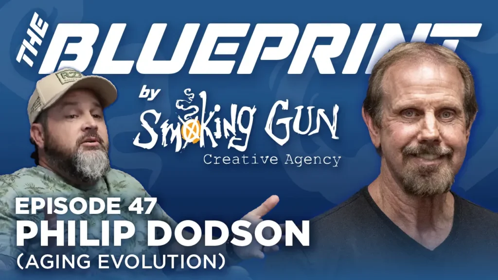 Podcast thumbnail for The Blueprint, including host Brandon Adams and guest Philip Dodson