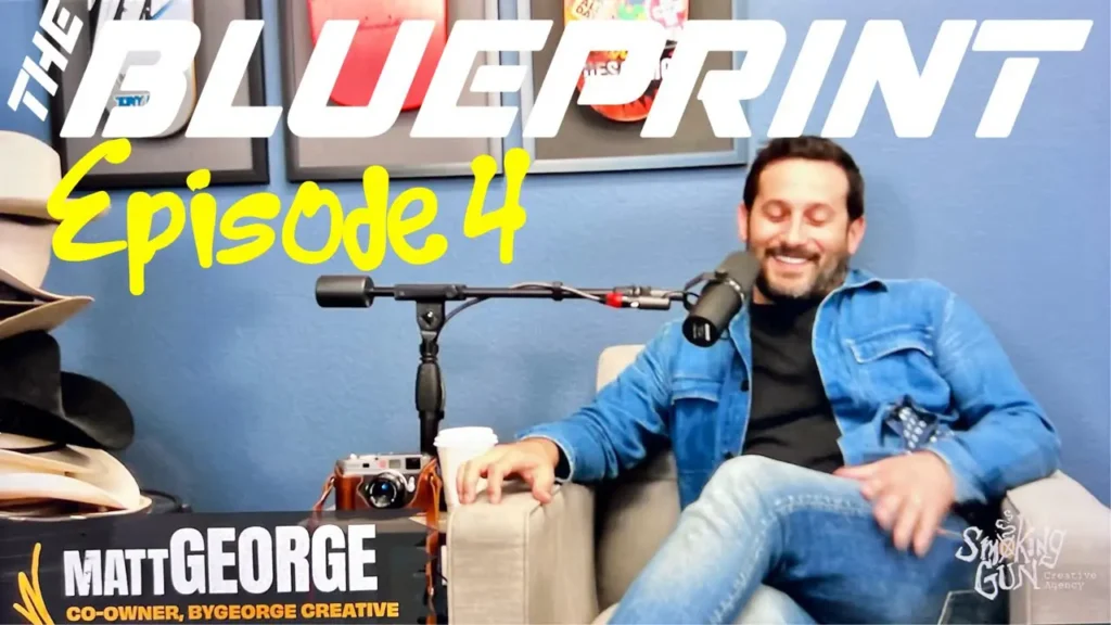 Podcast thumbnail for The Blueprint, including guest Matt George
