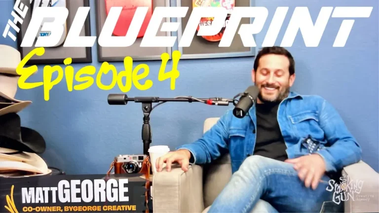 Podcast thumbnail for The Blueprint, including guest Matt George