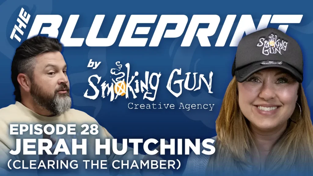 Podcast thumbnail for The Blueprint, including host Brandon Adams and guest Jerah Hutchins